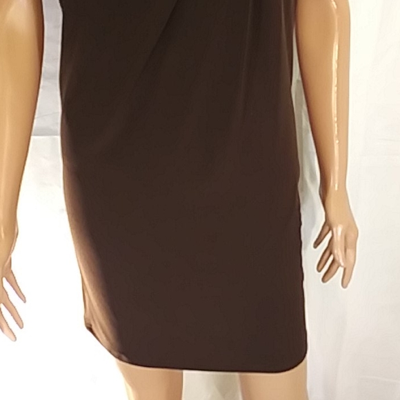 New Michael Kors Dark Brown / Gold Evening Dress - Picture 6 of 8